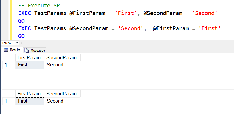 SQL SERVER - How to Pass Parameters to the Stored Procedure? sp2 